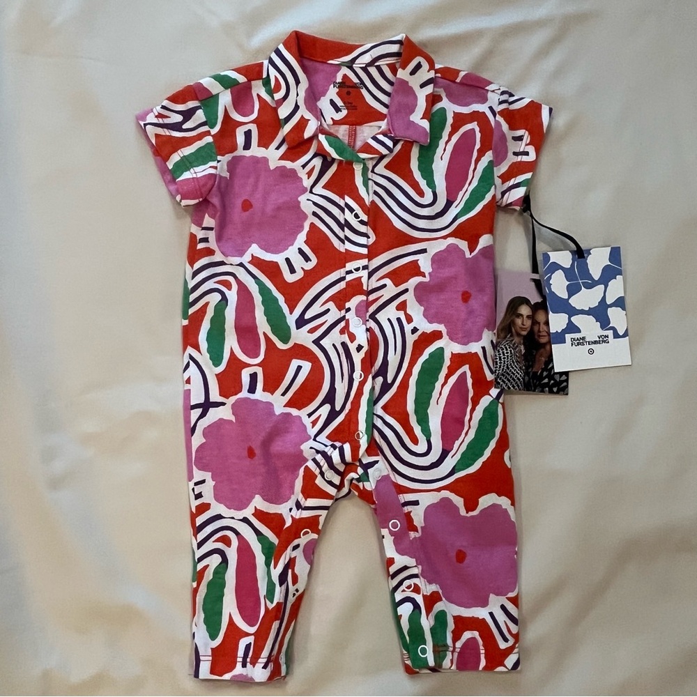 Flower Groove
Red Jumpsuit  Diane von Furstenberg for Target.  Infant 0-3 NWT